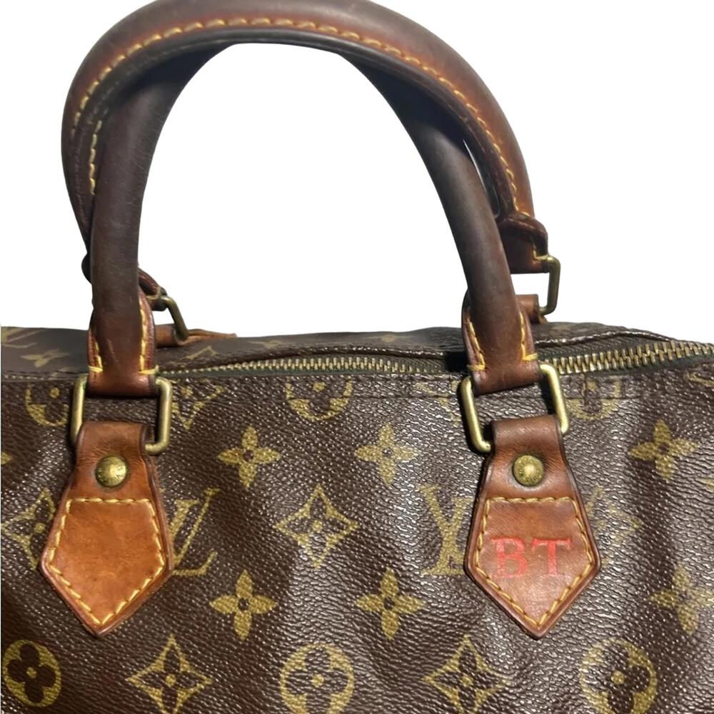 Louis Vuitton Monogram LV Leather Speedy 35 Travel Bag (LVXX200) - Picture 5 of 14
